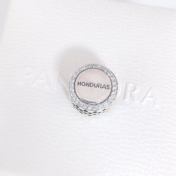 Pandora Honduras Flag Charm Bead Travel Vacation S925 Silver with box - Picture 2 of 6